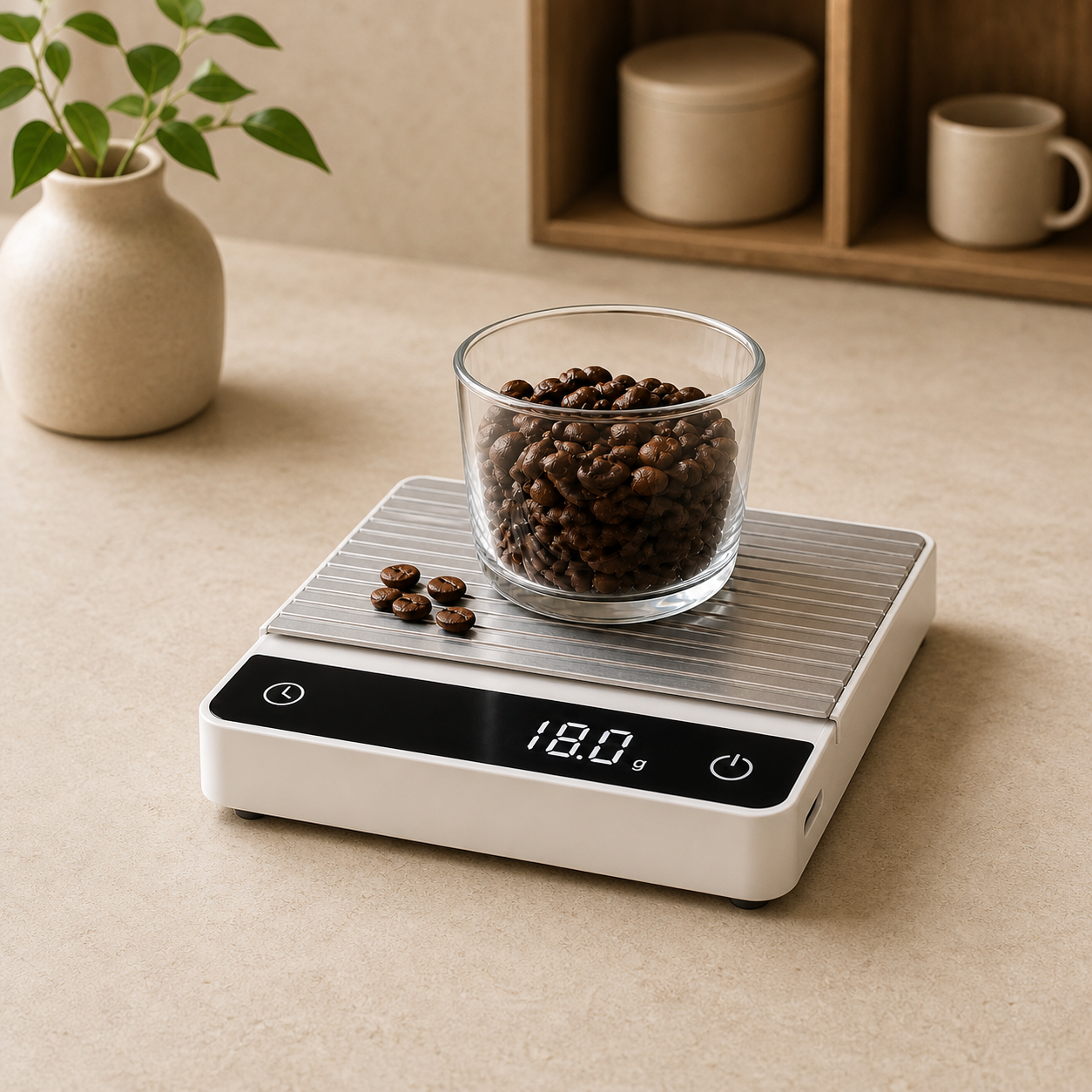 0.1 g precision digital coffee scale weighing coffee beans